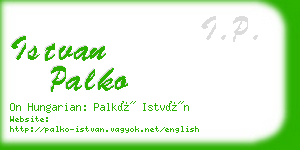 istvan palko business card